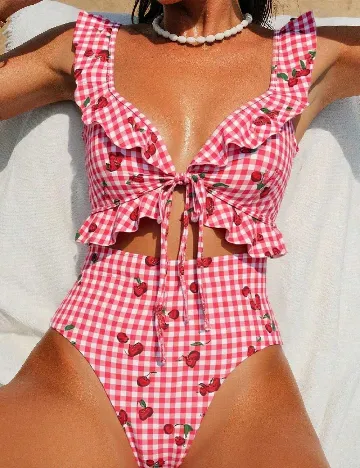 Costum de baie SHEIN, mix culori