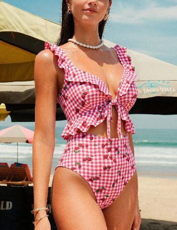 Costum de baie SHEIN, mix culori