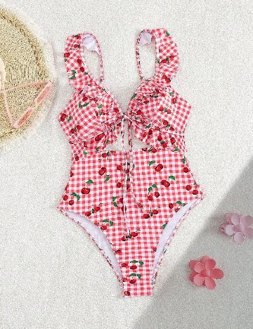 Costum de baie SHEIN, mix culori