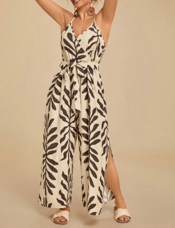 Salopeta SHEIN CURVE, crem