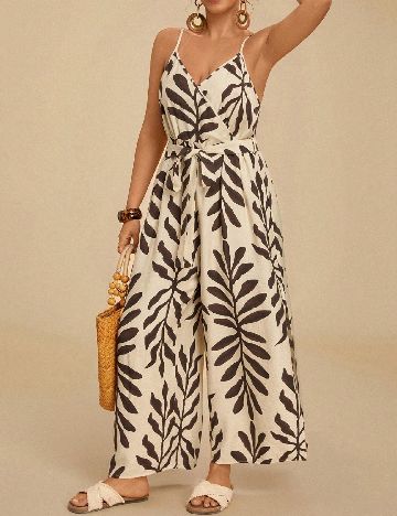 Salopeta SHEIN CURVE, crem