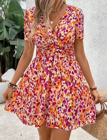 Rochie scurta SHEIN, mix culori