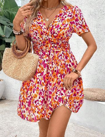 Rochie scurta SHEIN, mix culori