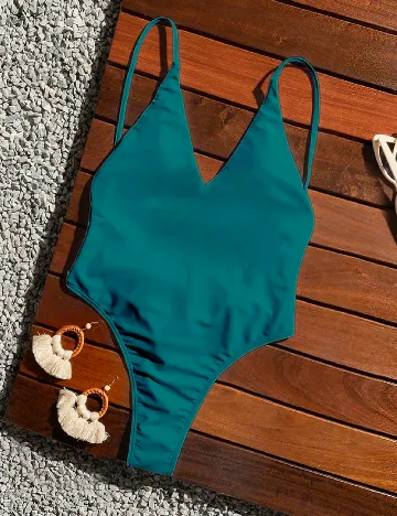 Costum de baie SHEIN, turcoaz