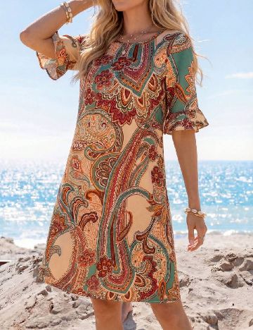 Rochie scurta Emery Rose, mix culori