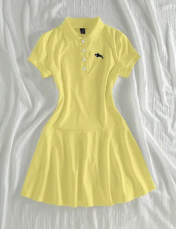 Rochie scurta SHEIN, galben