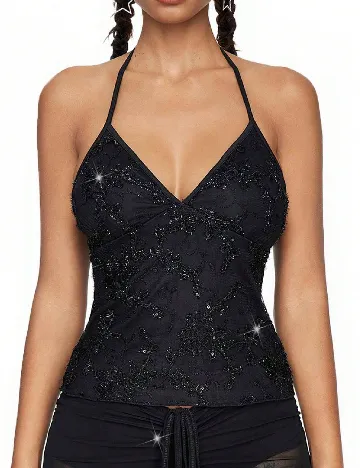 Top Romwe, negru