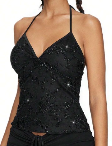 Top Romwe, negru