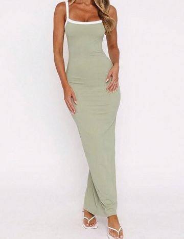Rochie lunga SHEIN, verde