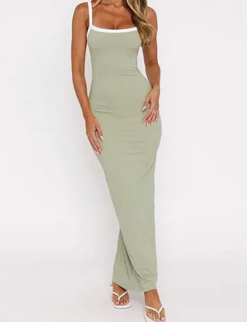 Rochie lunga SHEIN, verde