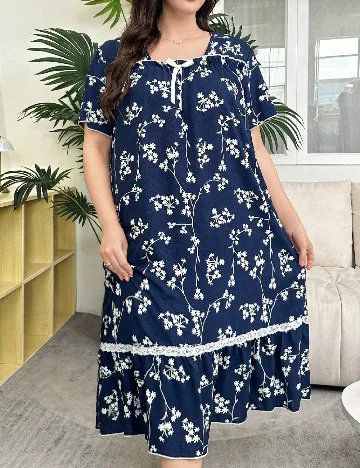 Rochie de noapte SHEIN CURVE, bleumarin