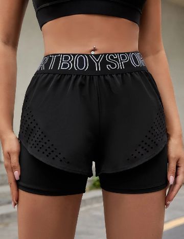 Pantaloni scurti SHEIN, negru