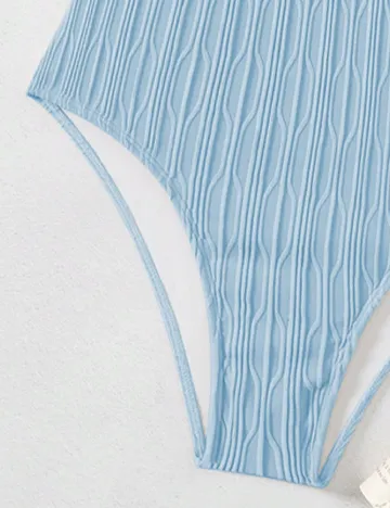 Costum de baie SHEIN, albastru