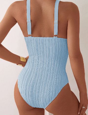 Costum de baie SHEIN, albastru