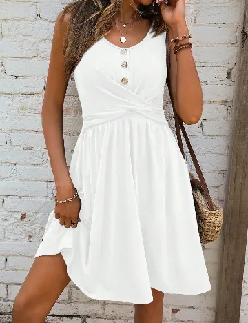 Rochie scurta SHEIN, alb