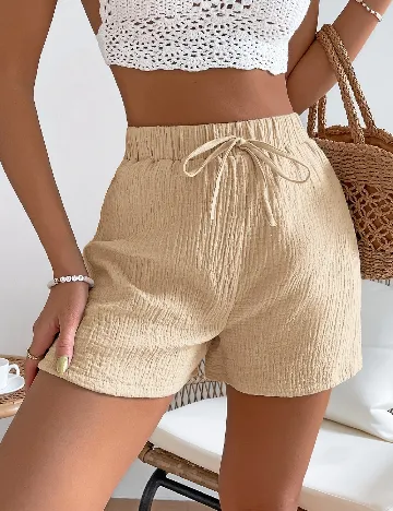 Pantaloni scurti SHEIN, crem