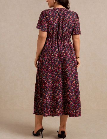 Rochie medie SHEIN CURVE, floral print