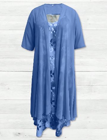 Rochie lunga SHEIN CURVE, albastru