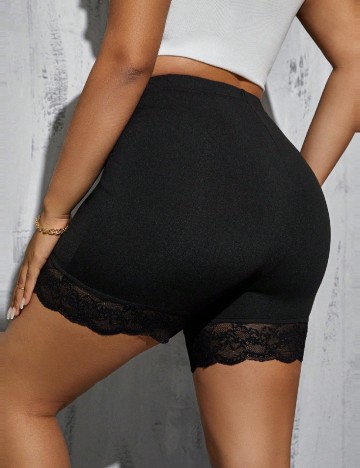 Set Pantaloni scurti 2 perechi SHEIN CURVE, negru