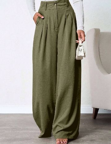 Pantaloni SHEIN, verde