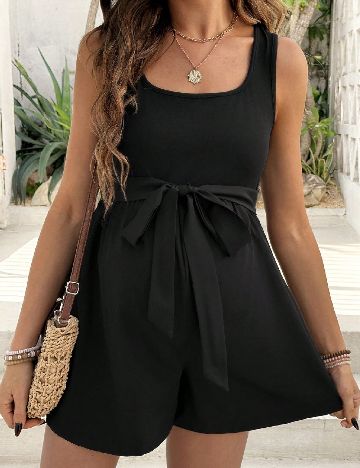 Salopeta SHEIN Maternity, negru