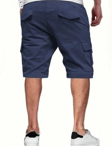 Pantaloni scurti SHEIN, albastru