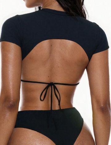 Top de baie SHEIN, negru