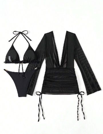 Costum de baie SHEIN, negru