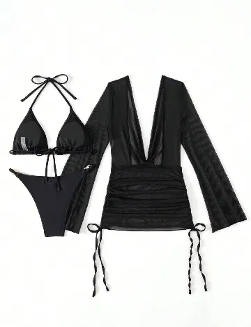 Costum de baie SHEIN, negru