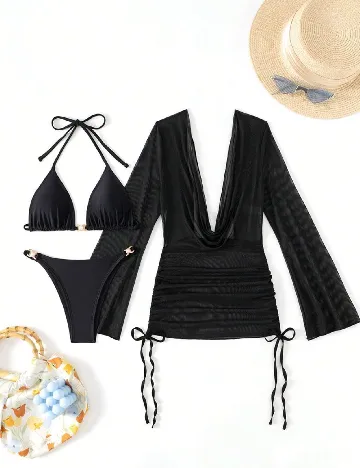 Costum de baie SHEIN, negru