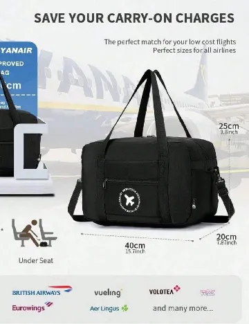 Geanta de transport SHEIN, negru