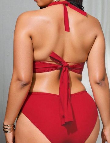 Costum de baie SHEIN CURVE, rosu