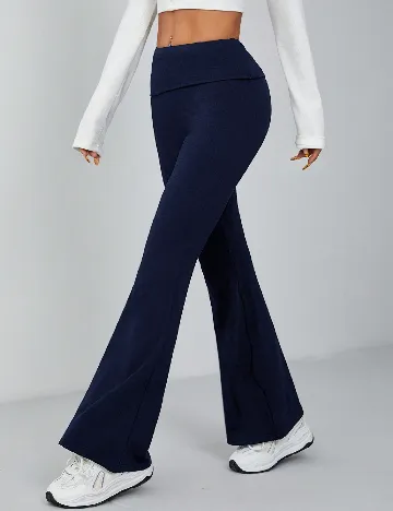 Pantaloni SHEIN, bleumarin