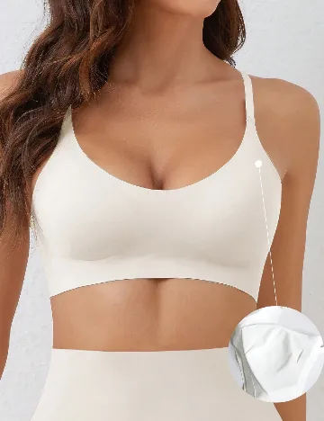 Bustiera SHEIN, ecru