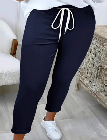 Pantaloni SHEIN CURVE, albastru