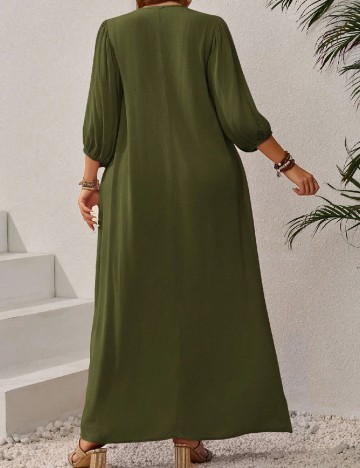 Rochie lunga SHEIN CURVE, verde
