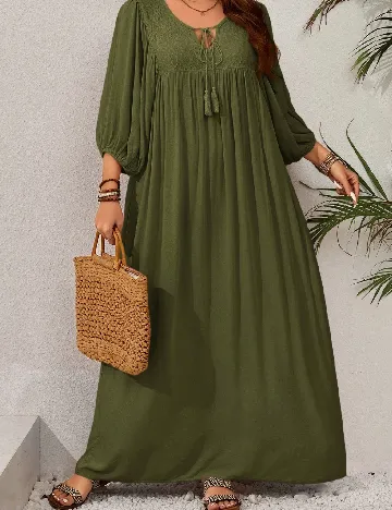 Rochie lunga SHEIN CURVE, verde