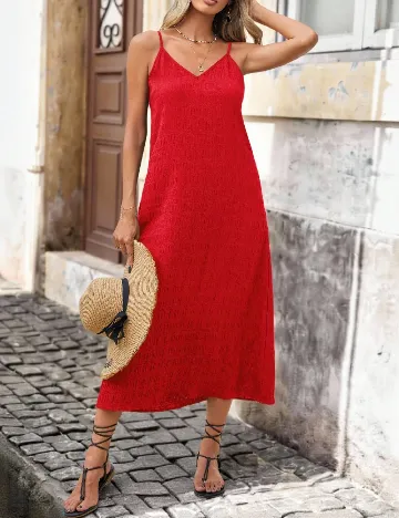 Rochie medie SHEIN, rosu