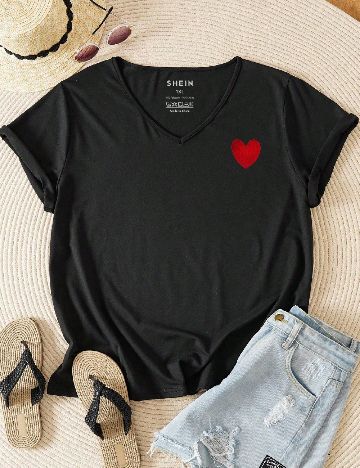 Tricou SHEIN CURVE, negru