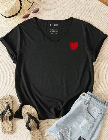 Tricou SHEIN CURVE, negru