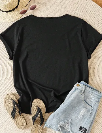 Tricou SHEIN CURVE, negru