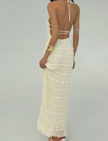 Rochie lunga SHEIN, crem