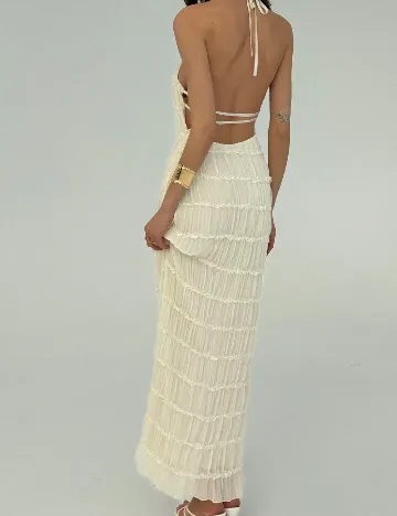 Rochie lunga SHEIN, crem