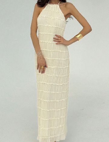 Rochie lunga SHEIN, crem