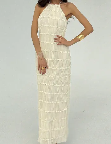 Rochie lunga SHEIN, crem