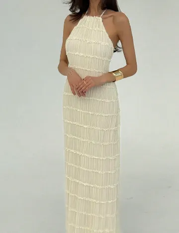 Rochie lunga SHEIN, crem