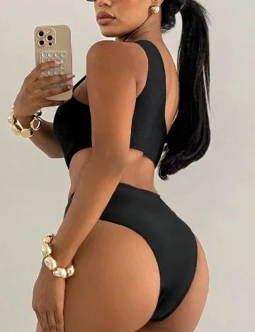 Costum de baie SHEIN, negru