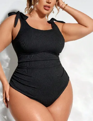 Costum de baie SHEIN CURVE, negru