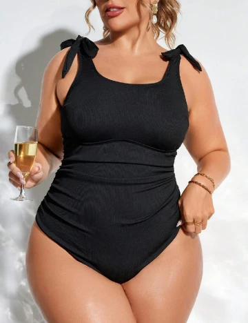 Costum de baie SHEIN CURVE, negru