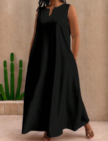 Rochie lunga SHEIN CURVE, negru